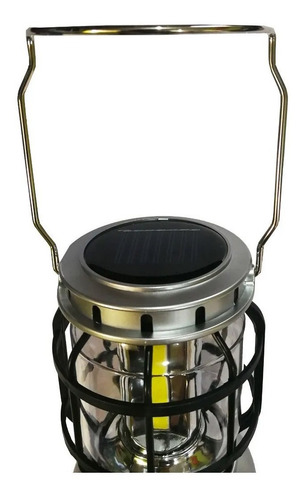 Lampara De Camping Led Carga Solar Usb Con Regulador De Luz