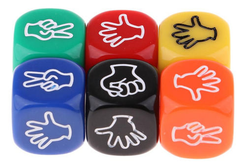 10 Tijeras De De 6 Piezas Dados Dados Multicolores De Seis