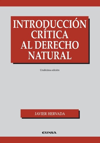Libro - Introducción Crítica Al Derecho Natural