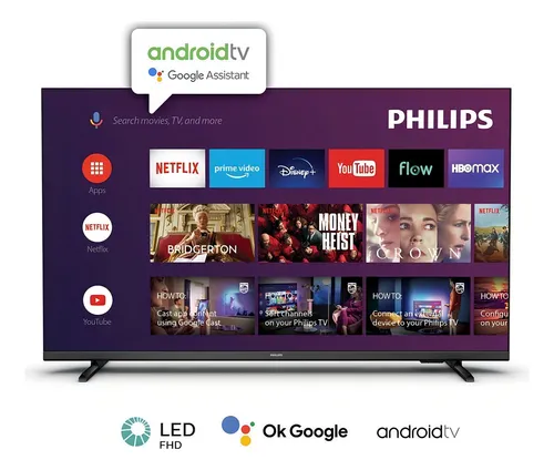 Smart Tv Philips 32'' Led Android 10 Hd 32phd6947 Queoferta