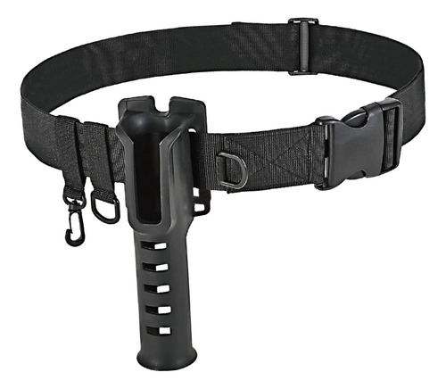 Soporte Para Caña De Pescar, Cinturón, Ajustable, Negro