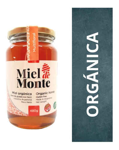 Miel Orgánica Miel De Monte  X 500 Gr - Multiflora