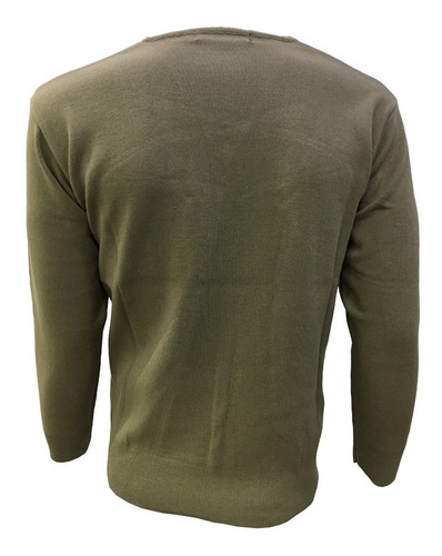 Suéter Camel Cuello V Hombre