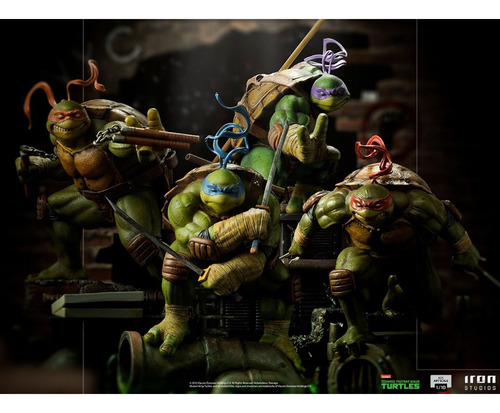 Iron Studios, Set 4 Tortugas Ninja, Estatuilla 1:10