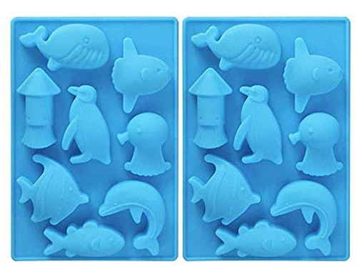 2 Unids Sea Animals Ice Cube Mold Moldfun Ocean Animals Whal