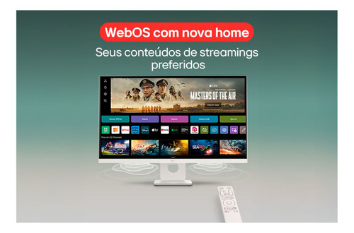 Monitor LG Myview Smart, Tela Ips 27 , Webos 27sr73u-w Preto