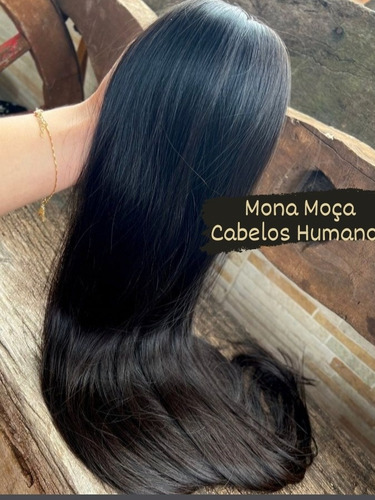 Cabelo Humano Brasileiro Do Sul Extra Fino 80cm / 80g