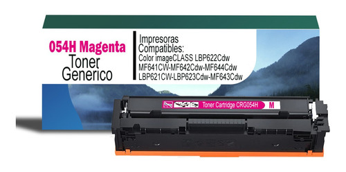 Toner Generico 054h Magenta Par Imageclass Lbp622cdw/mf641cw