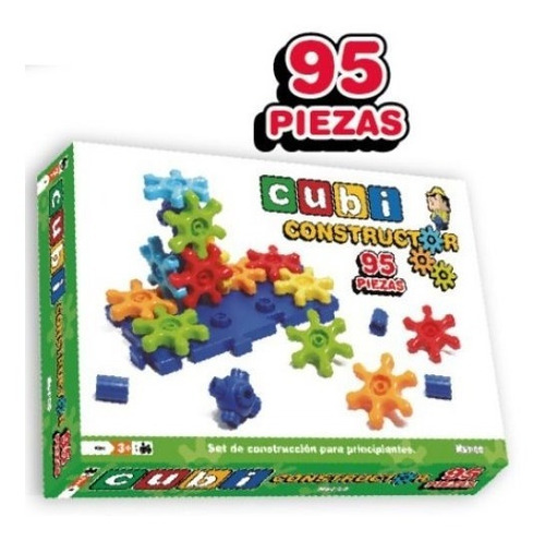 Cubi Constructor 95 Piezas Juego Encastre Nupro Mundo Manias