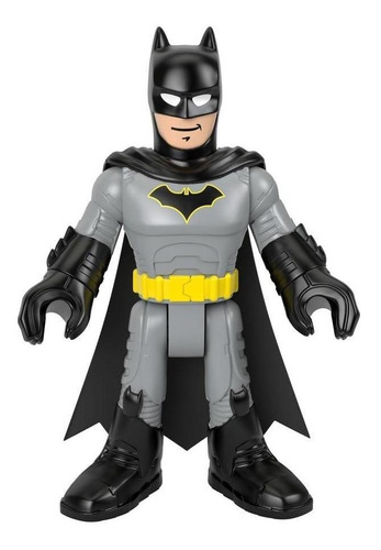 Imaginext Batman Uniforme Cinza E Preto Xl - Mattel