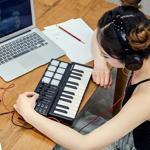 Wj1 Controlador Midi Controlador De Batería Usb Midi Pad
