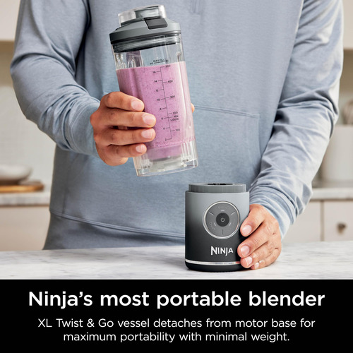 Licuadora Portátil Ninja Blast Max Twist & Go 650ml Navy