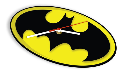 Reloj De Pared Super Heroes Logo Batman Dc Comic