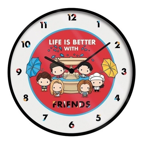 Reloj Mural Friends - Life Is Better With Friends