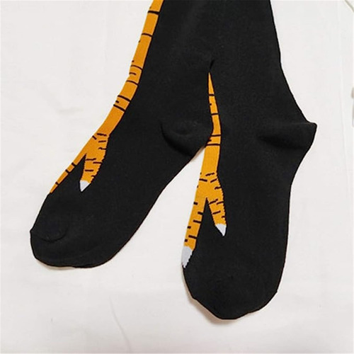Jb 1 Par De Calcetines De Pierna De Pollo, Calcetines Largos