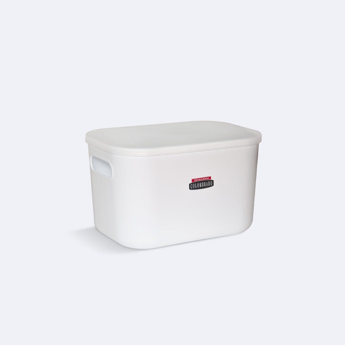 Caja Organizadora Top Chica Con Tapa Art 384 Colombraro - Mm Color Blanco