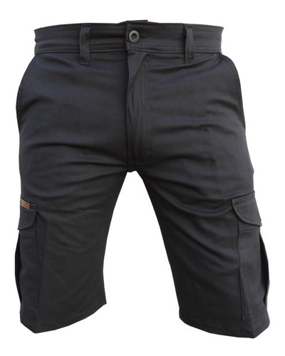 Bermuda Cargo Gaucho Elastizada Fit Chupin Trabajo Hombre