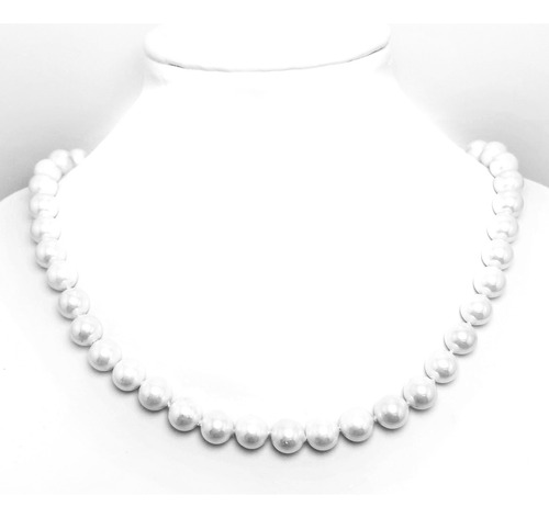 Collar Perlas 8mm Shellpearl Nácar Blanco