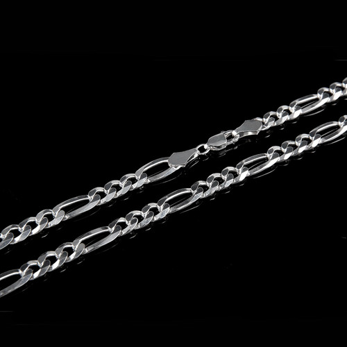 Cadena Hombre Figaro L 3mm-70cm Plataley.925 Duodeluxejoyas®