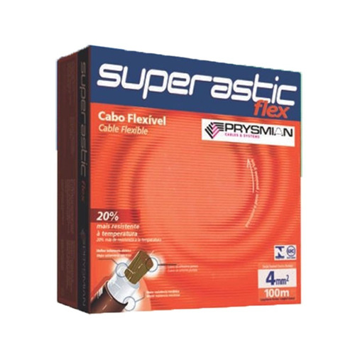 Pack 2 Cable Unipolar 4 Mm Prysmian Pirelli Superastic 100m