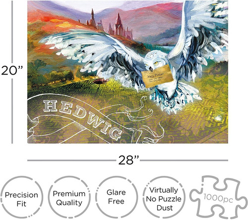 Imagen 3 de 5 de Harry Potter Hedwig Rompecabezas 1000 Piezas Aquarius