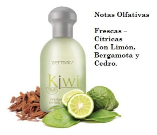 Set Fragancia Y Loción Refrescante Kiwi Zermat Unisex