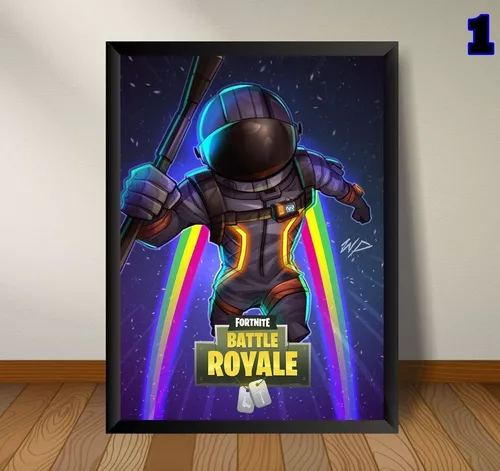 Quadro Decorativo Jogo Fortnite A3 - C/ Moldura E Vidro