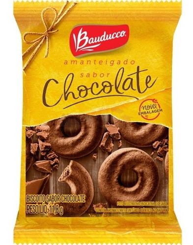 Biscoito Bauducco Leite+ Chocolate Sache 11,5g Cx 25 Un Cada