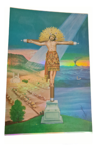 Señor De Los Milagros, Michoacan Postal Holograma 10x15cms