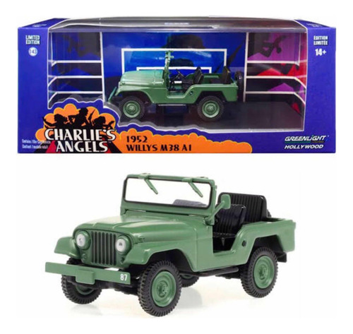 Greenlight 1952 Jeep Willys M38 A1 Charlies Angels 1/43