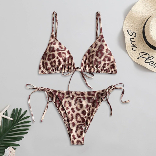 Biquíni Snake Strap Sexy Bikini Split Maiô