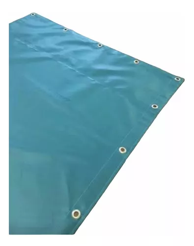 Lona para toldo en acrílico azul y verde al corte de 1,20 x 7,00 Ref. CAPRI