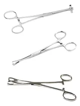 Comprar Set Pinzas Piercing Oval Triangulo Septum Acero