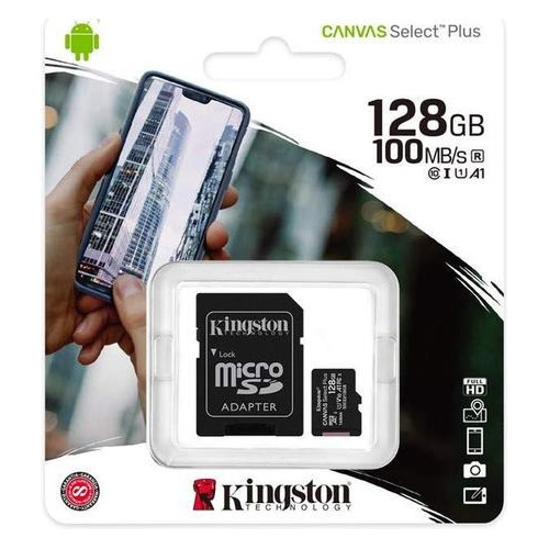 Memoria Micro Sd 128gb Clase 10 100mb/s Kingston Hot Sale
