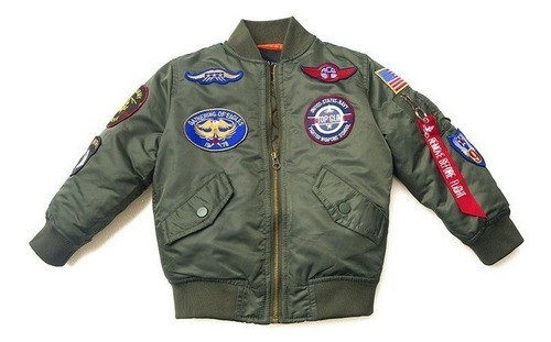 Top Gun Chamarra Bomber Engrosada Para Otoño E Invierno