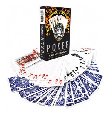 Juego De Cartas Poker Naipes Con 2 Jokers 9 X 5cm