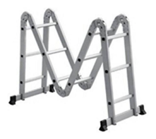 Escalera Aluminio Multifuncion Reisam 4x3 Escalones