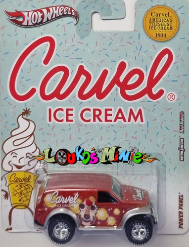 Hot Wheels Power Panel Carvel Ice Cream Pop Culture Lacrado