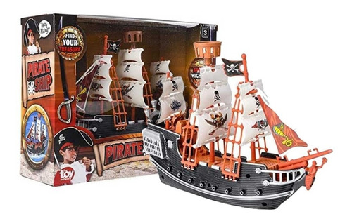 Deluxe Detallada Juguete Barco Pirata