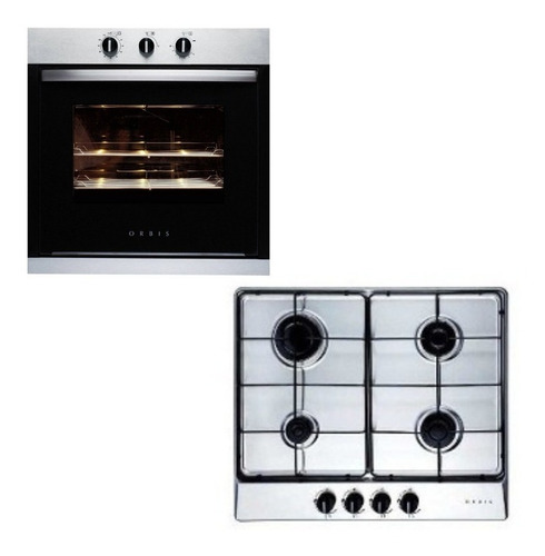 Horno Orbis 960apo Gas + Anafe Gas 724aco 4 Hornallas Orbis