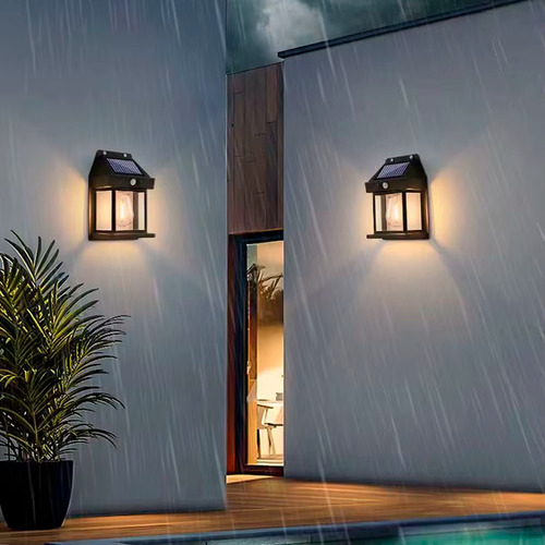 Luminaria Arandela Parede Luz Solar Sensor Presença Externo