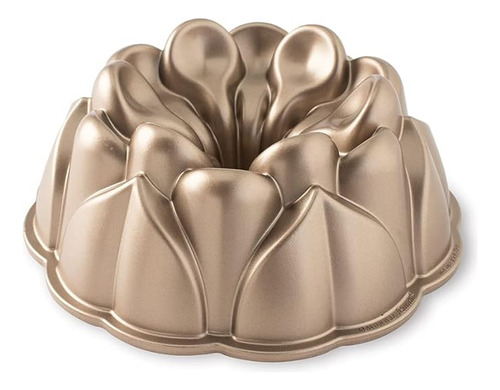 Nordic Ware Sarten Bundt Aluminio Fundido 10 Tazas Caramelo