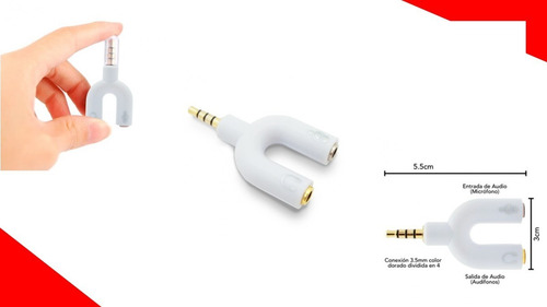 Imagen 1 de 1 de Adaptador Auriculares En Y Brobotix Audio Y Microfono 3.5mm