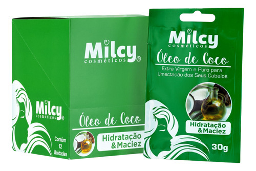 Tratamento Capilar Oleo Coco Hidratação E Maciez Milcy 30g