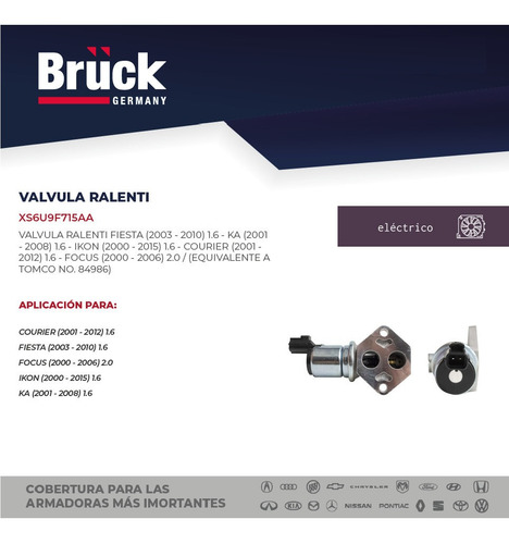 Valvula Iac Ralenti Fiesta 2000 Xs6u9f715aa