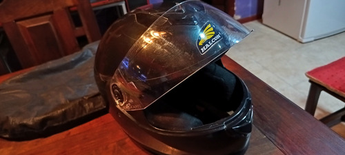 Casco Integral Halcon H57 Negro Talle M. Nuevo,sin Uso.