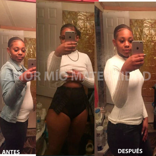 Imagen 7 de 10 de Panty Faja Modeladora Postparto Levanta Pompa Maternidad
