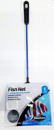 Red De Malla Fina Fish Net Seachem 15cm Para Acuario 