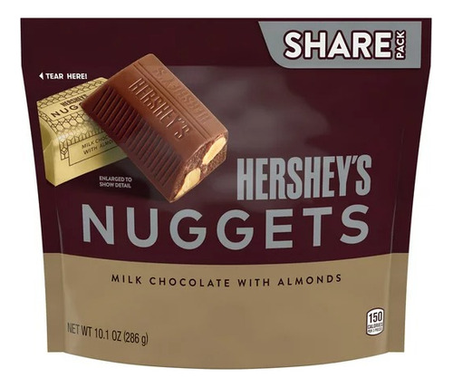 Hershey's Nuggets Con Almendras Chocolates Americanos 286gr
