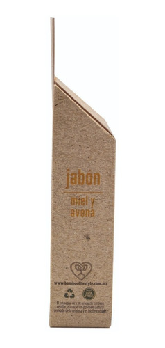Imagen 6 de 9 de Jabón Artesanal Natural Miel Avena 100 G Bam Boo! Lifestyle